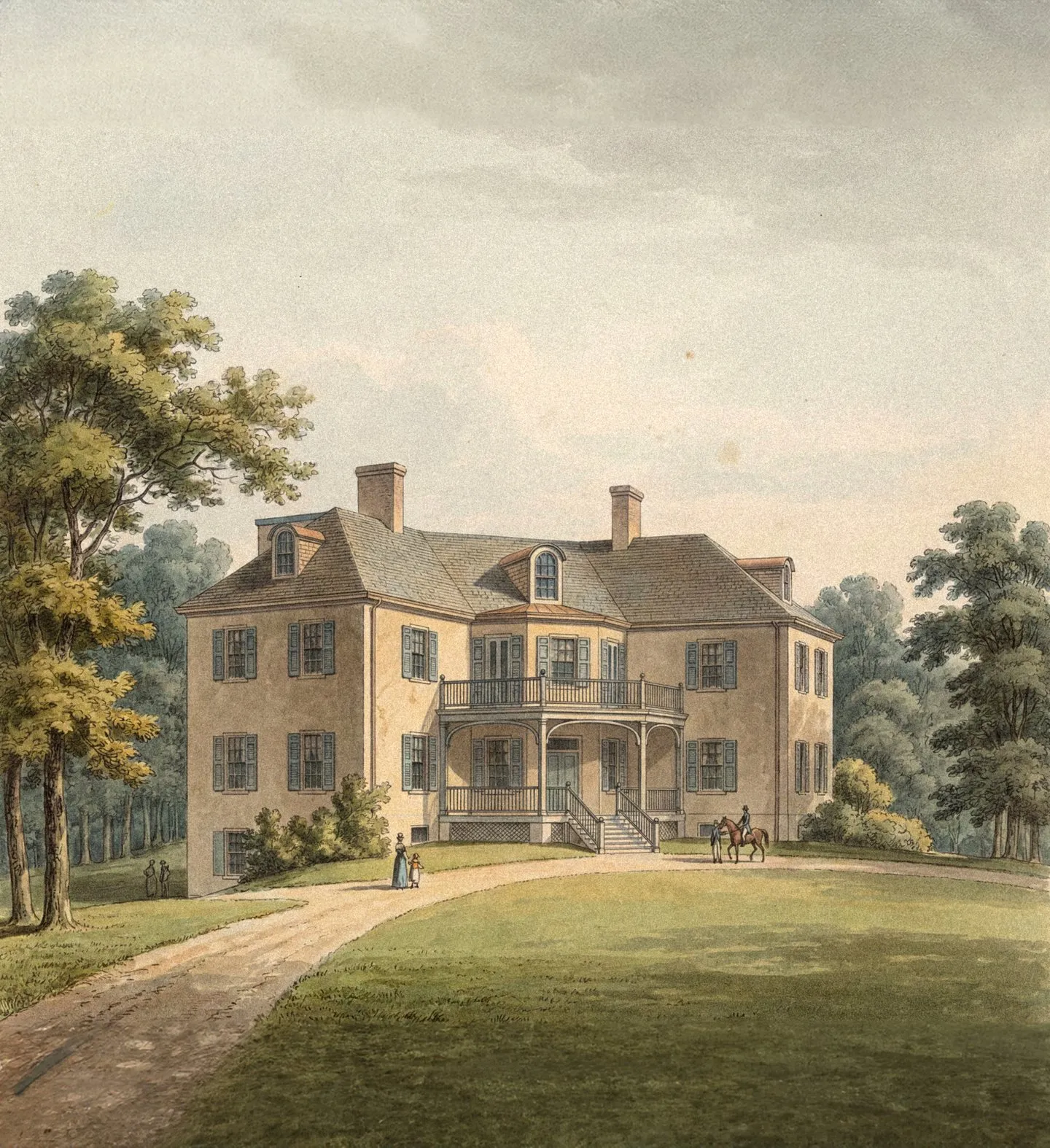Artist rendering of Cintra Mansion